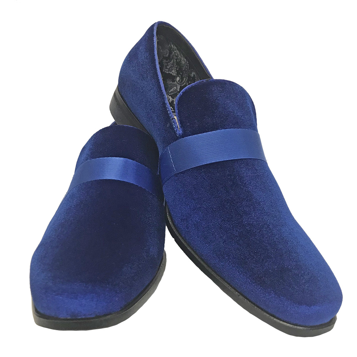 New Men's Royal Blue Velvet Fashion Shoes 11M New Men's Royal Blue Velvet Fashion Shoes 11M