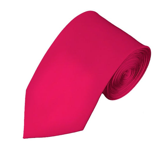 New Fuchsia Self Tie Slim Long Tie Not specified