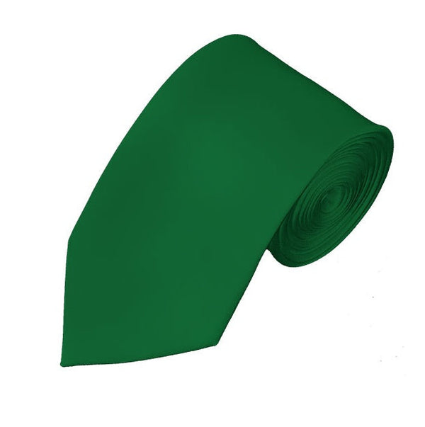 New Kelly Green Self Tie Slim Long Tie TieOutlet.com