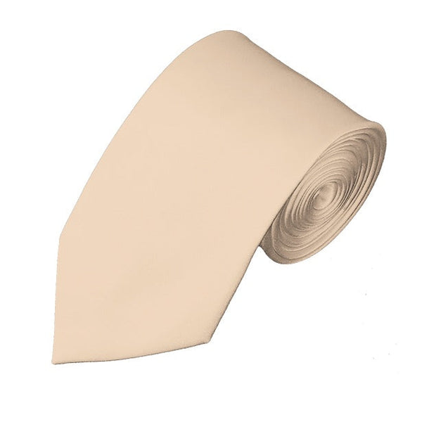 New Peach Self Tie Slim Long Tie TieOutlet.com