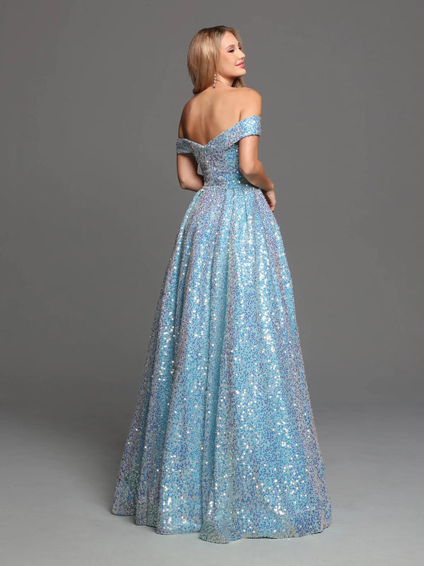 Sparkle Prom 72261 Magic Blue Sequin Ballgown Sparkle Prom Collection