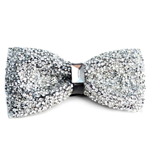 Silver Sparkling Crystal Bow Tie SELININYÂ