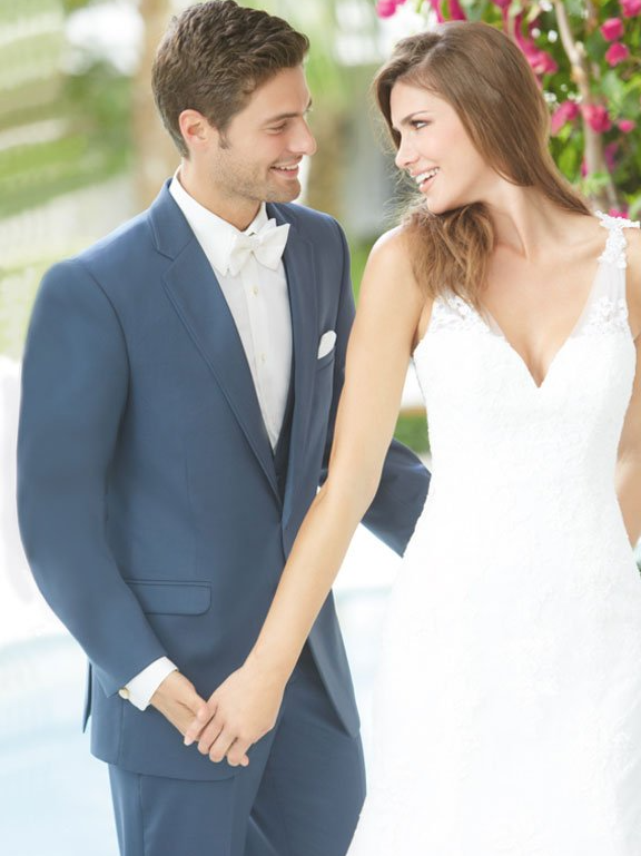 Slate Blue 'Bartlett' Tuxedo by Allure Men Allure Men