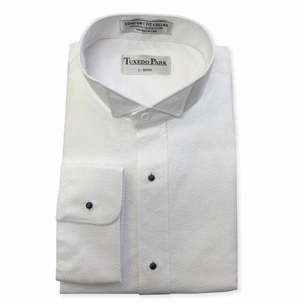 New "White Tie" Pique Wing Collar Tuxedo Shirt Tuxedo ParkÂ