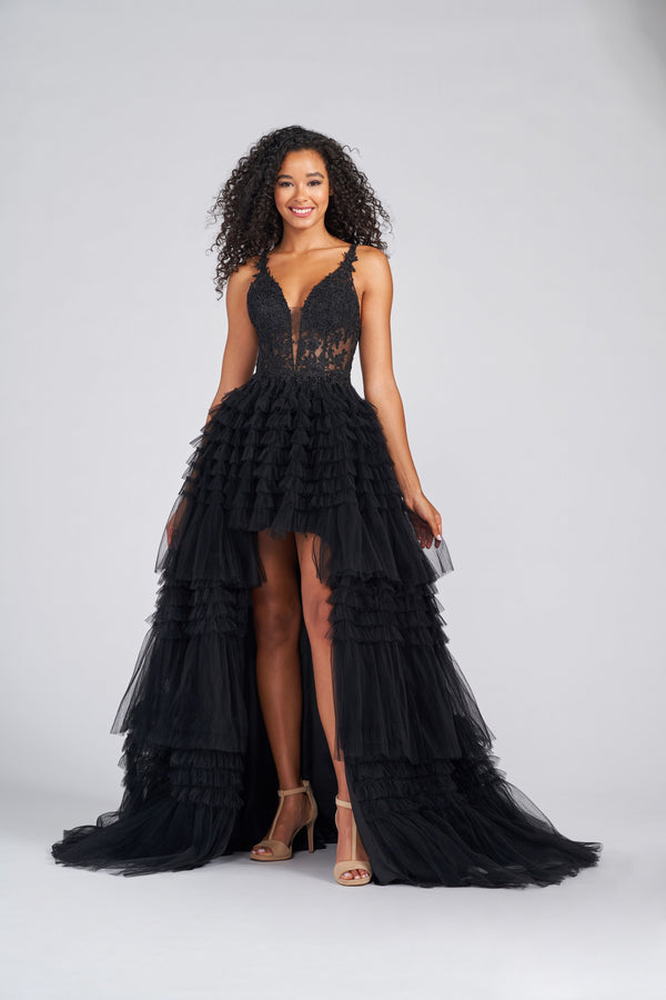 Colette CL12281 Hi-Low Layered Tulle A-Line Dress