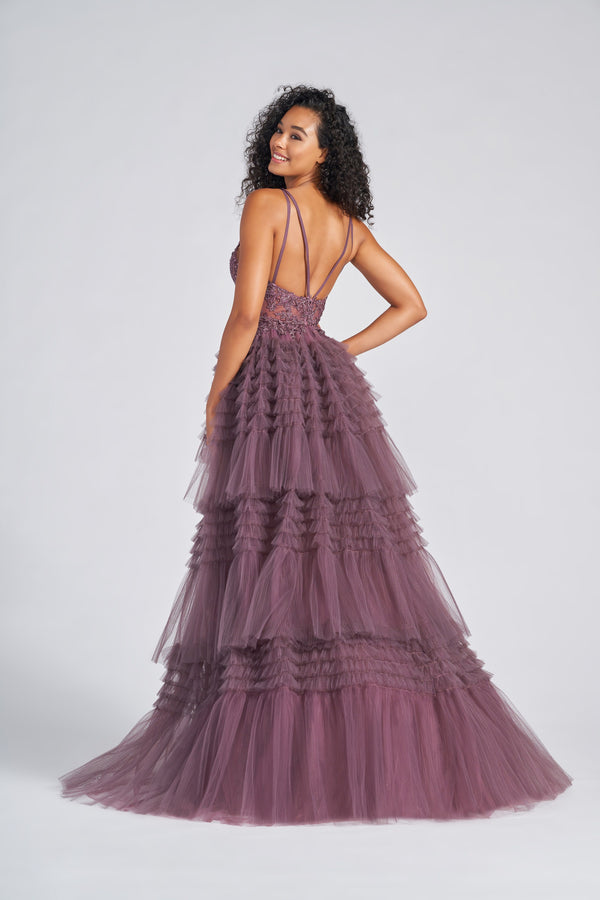 Colette CL12281 Hi-Low Layered Tulle A-Line Dress