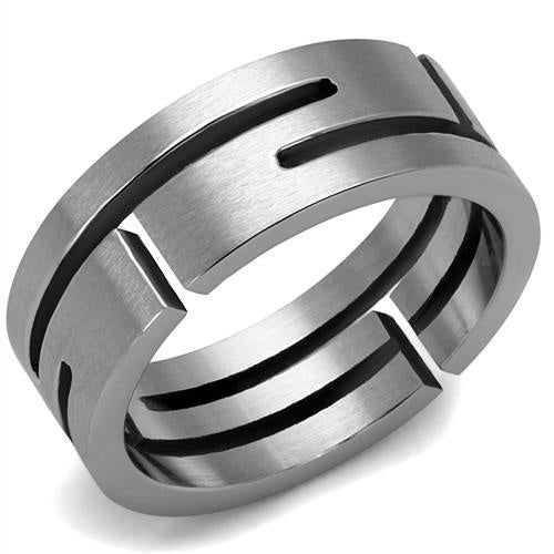 Men's Stainless Steel Labyrinth Ring Fashion Jewelry