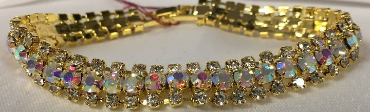 Gold AB Crystal Bracelet