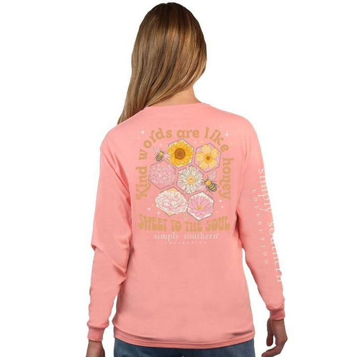Simply Southern Kind Words Long Sleeve Graphic Tee