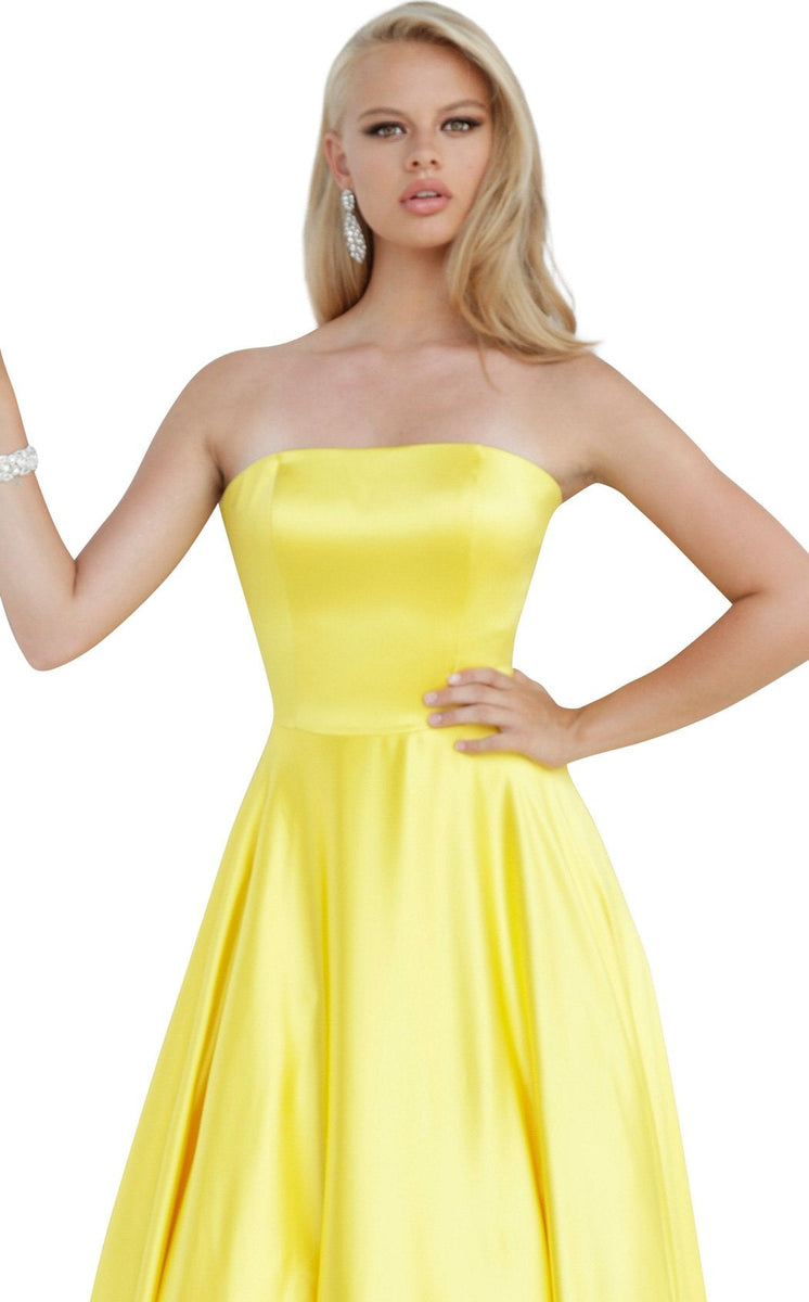 Jovani Yellow Stud Dresses