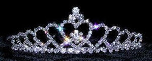 Echoing Heart Crystal Rhinestone Silver Tiara Rhinestone Jewelry 