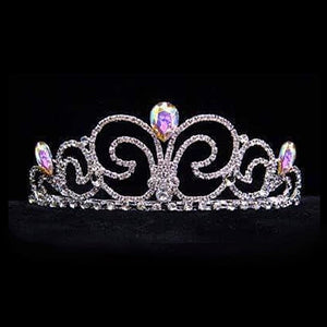 Neptune Bride AB and Clear Crystal Rhinestone Tiara Rhinestone Jewelry Corp 
