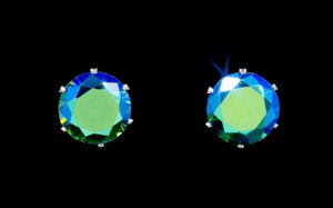CZ Stud Earrings - EMERALD AB Rhinestone Jewelry Corp 