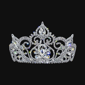 Fairy Tale Princess 3" Rhinestone Silver Tiara Rhinestone Jewelry 
