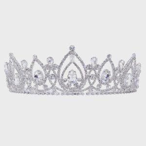 Eternal Elegance 2" Rhinestone Silver Tiara Rhinestone Jewelry 