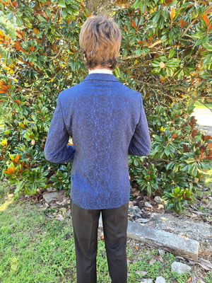 New Navy Arlan Paisley Slim Fit Tuxedo by  Giorgio Fiorelli Giorgio Fiorelli 