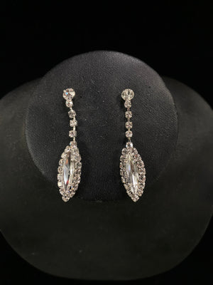Navette Drop Silver Earrings Not specified 
