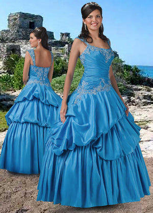 Da Vinci Quinceañera Dress 2419 Turquoise Da Vinci Quinceañera 