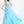 Rachel Allan 2854 Sky Blue One Shoulder Chiffon Dress Rachel Allan 