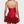ALYCE Paris 40108 Red Liquid Satin Rosette Hem Mini Dress Alyce Paris 