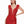 ALYCE Paris 4614 Red Sequin and Feather Embellished Cocktail Dress