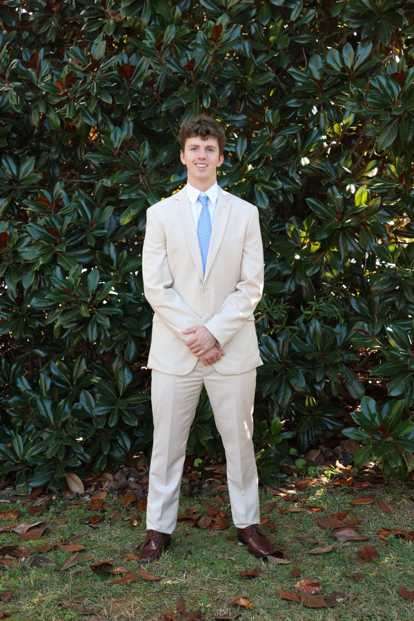 New Azzuro Tan 2 Piece Slim Fit Suit Azzuro 