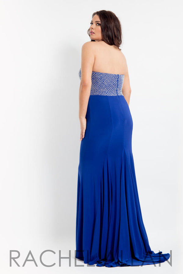 Rachel Allan 6326 Royal Blue Halter Jersey Dress *FINAL SALE* Rachel Allan 