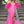 Ava Presley 28287 Neon Hot Pink Sequin Dress with Feathered Sleeves