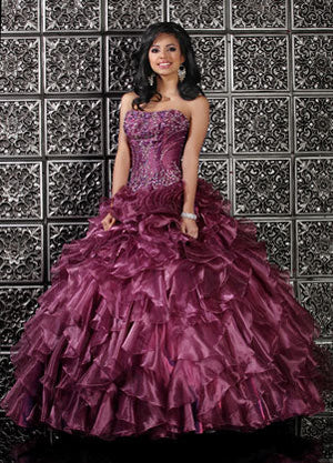 Da Vinci Quinceañera Dress 80113 Violet Da Vinci Quinceañera 