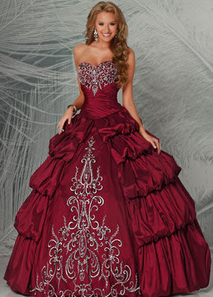 Da Vinci Quinceañera Dress 80176 Cerise Da Vinci Quinceañera 