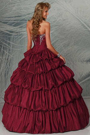 Da Vinci Quinceañera Dress 80176 Cerise Da Vinci Quinceañera 