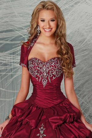 Da Vinci Quinceañera Dress 80176 Cerise Da Vinci Quinceañera 