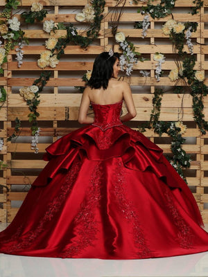 Da Vinci Quinceañera Dress 80426 Wine Da Vinci Quinceañera 