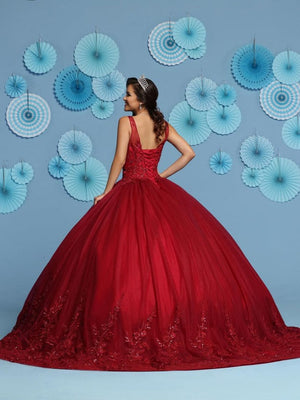 Da Vinci Quinceañera Dress 80441 Claret Da Vinci Quinceañera 