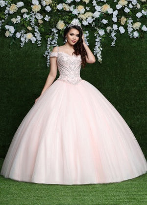 Da Vinci Quinceañera Dress 80451 Pale Pink Da Vinci Quinceañera 