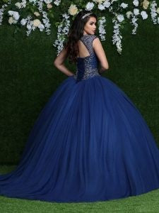 Da Vinci Quinceañera Dress 80459 Indigo Da Vinci Quinceañera 