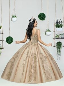 Da Vinci Quinceañera Dress 80492 Gold Da Vinci Quinceañera 