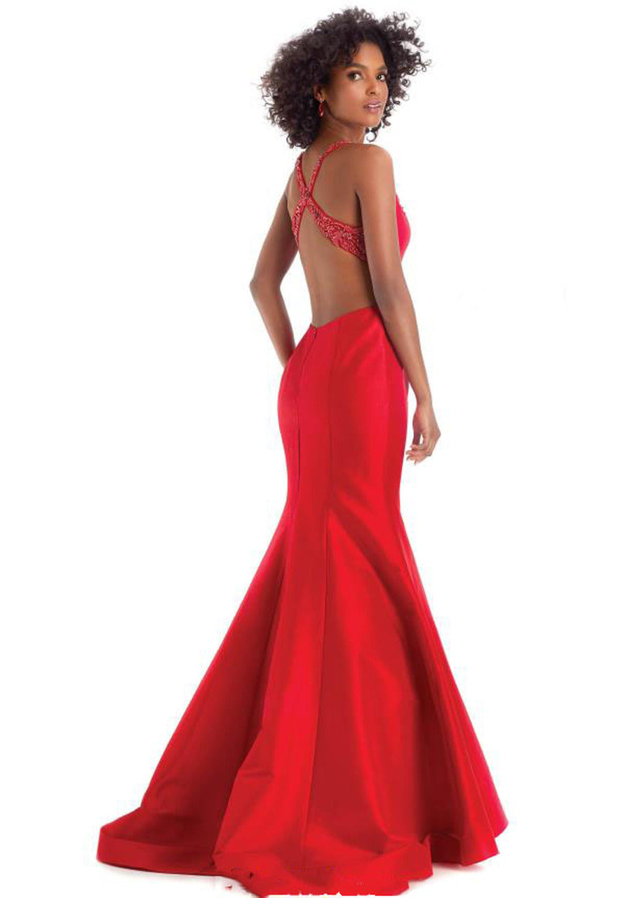 CLARISSE 8195 Red Fit-n-Flare Taffeta Dress Formalwear Outlet CLARISSE 8195 Red Fit-n-Flare Taffeta Dress Formalwear Outlet