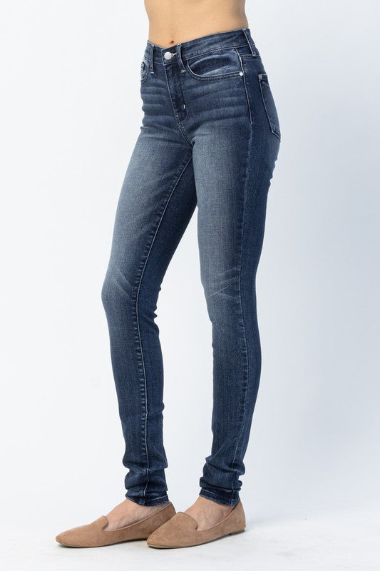 Judy Blue All Dyed Up Mid-Rise Skinny Jeans