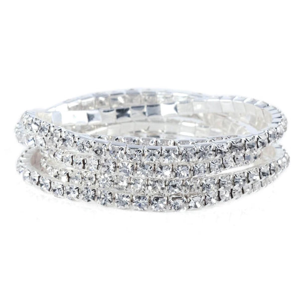 5 Piece Stretch Bracelets - Sparkle & Shine