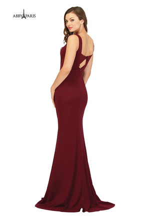Lucci Lu 93126 Modest V-Neckline Fitted Dress Lucci Lu 