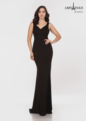 Lucci Lu 93126 Modest V-Neckline Fitted Dress Lucci Lu 