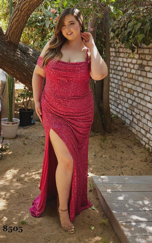 Abby Rose 8505 Sequin Off the Shoulder Sheath Dress Abby Rose / Athena Prom 