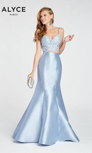 ALYCE Paris 1408 French Blue 2 Piece Mermaid Dress Alyce Paris 