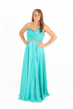 ALYCE Paris 35576 Pool Sweetheart Chiffon A-Line Dress Alyce Paris 