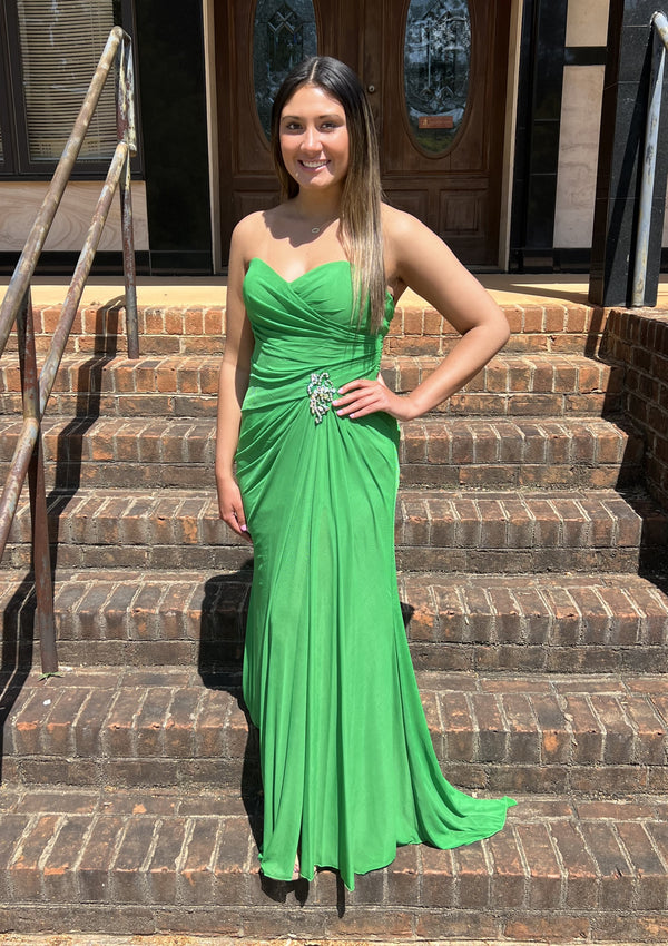 ALYCE Paris 35718 Emerald Green Fitted Dress Alyce Paris 