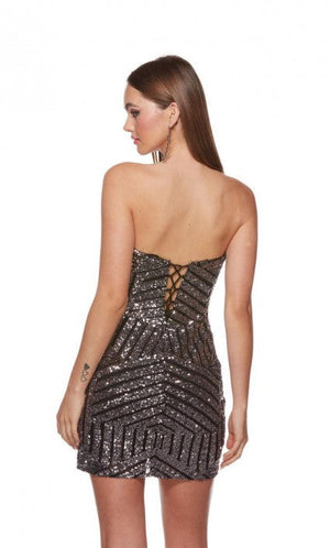 ALYCE Paris 4631 Sequin Mini Dress ALYCE Paris 