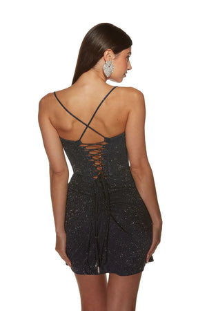 ALYCE Paris 4817 Glitter Knit Bodycon Cocktail Dress Alyce Paris 
