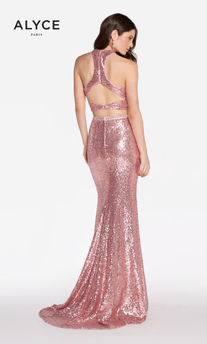 ALYCE Paris 60030 English Rose  2 Piece Sequin Dress Alyce Paris 