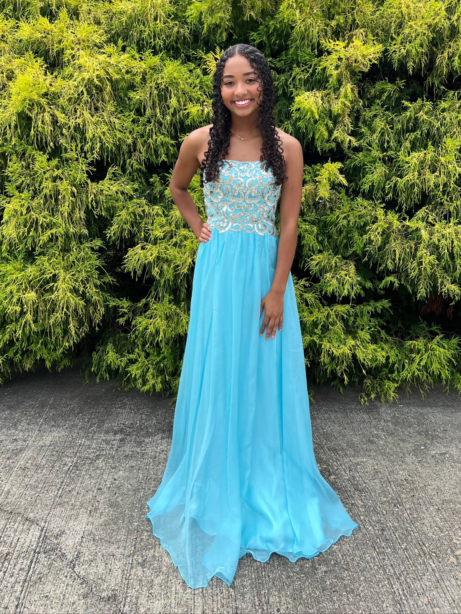 ALYCE Paris 35681 Blue Radiance Strapless Chiffon Dress Formalwear Outlet ALYCE Paris 35681 Blue Radiance Strapless Chiffon Dress Formalwear Outlet